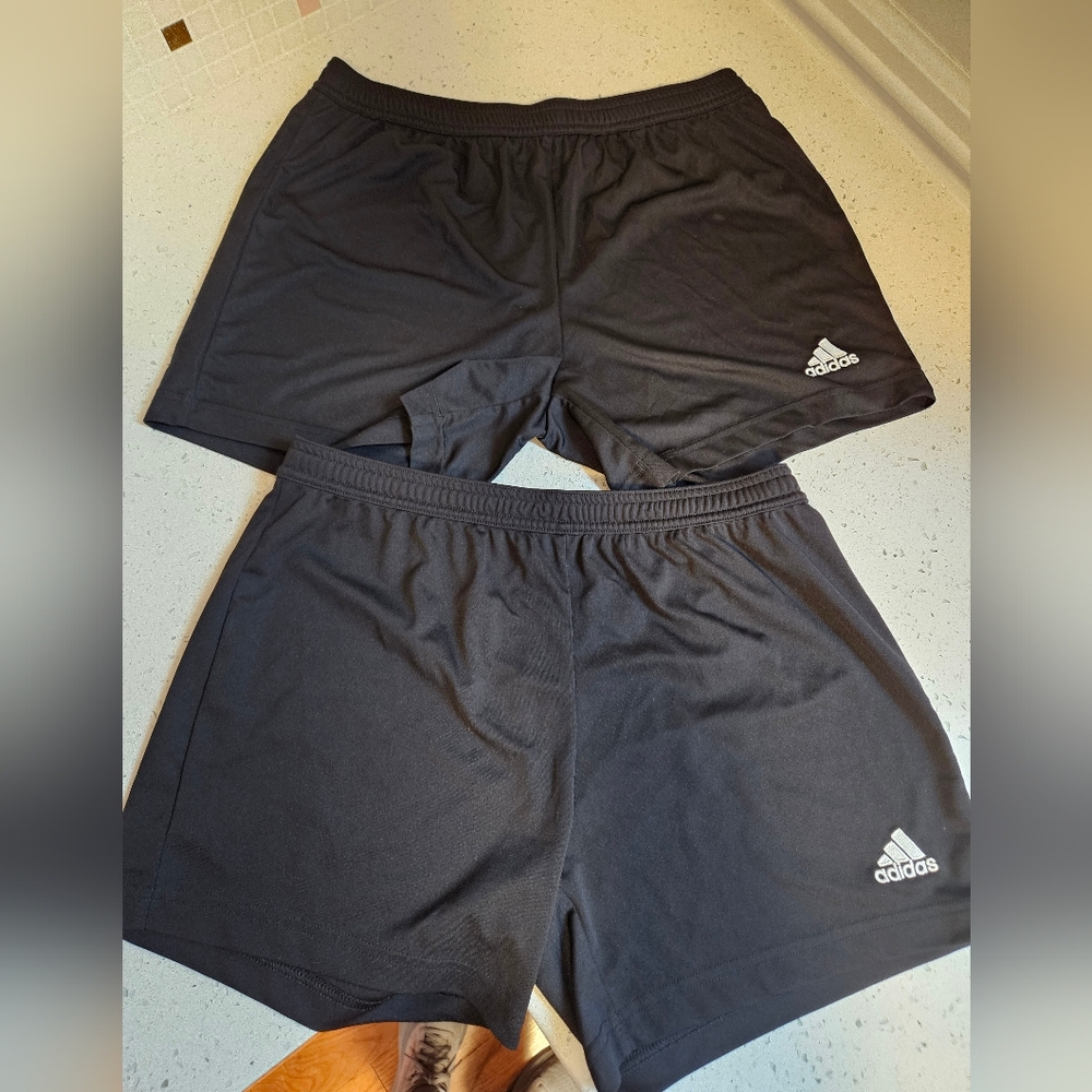Women Medium Black Adidas Shorts Euc